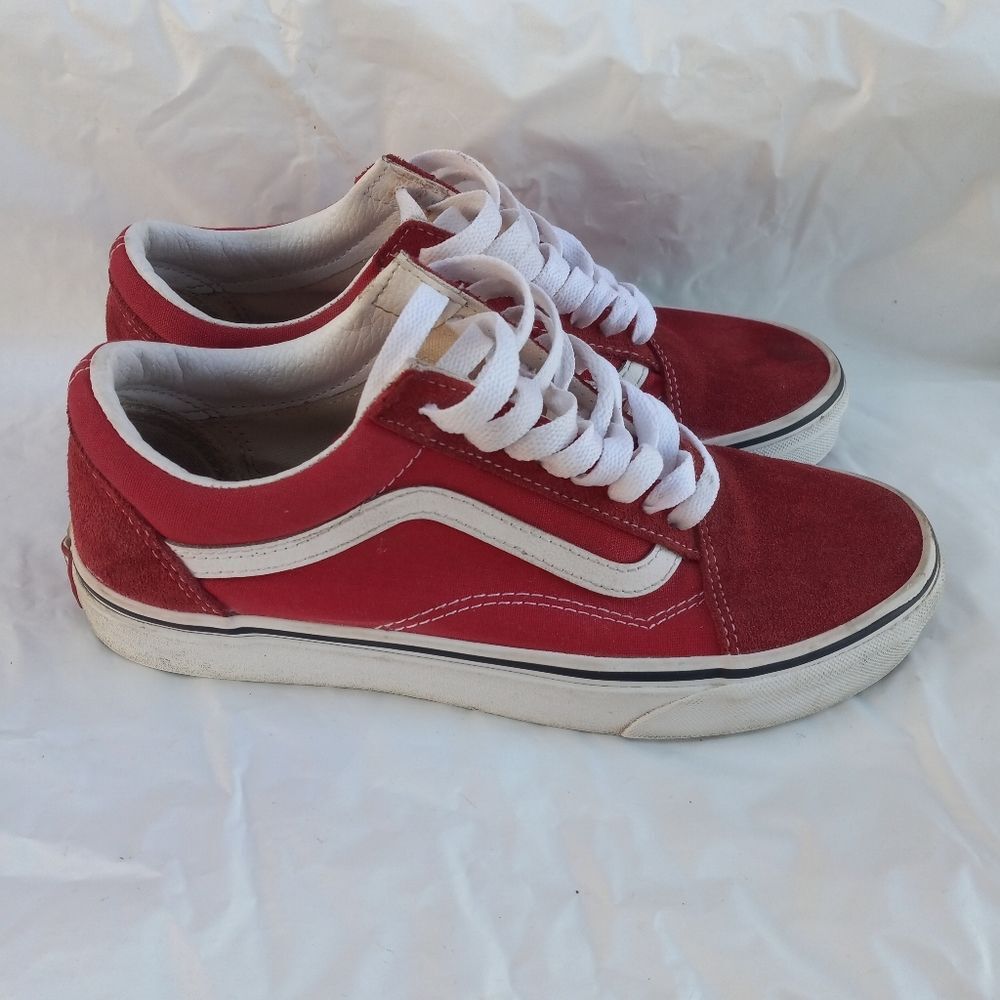 Vans Old Skool Red Men's Size 8 Unisex Sneaker Shoe